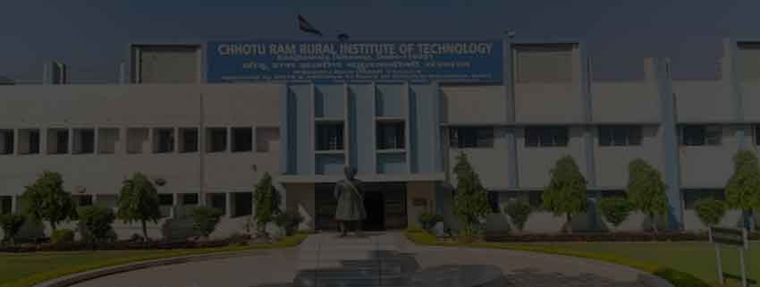 Chhotu Ram Rural Institute Of Technology - Department Of Architecture, New Delhi Admission 2025