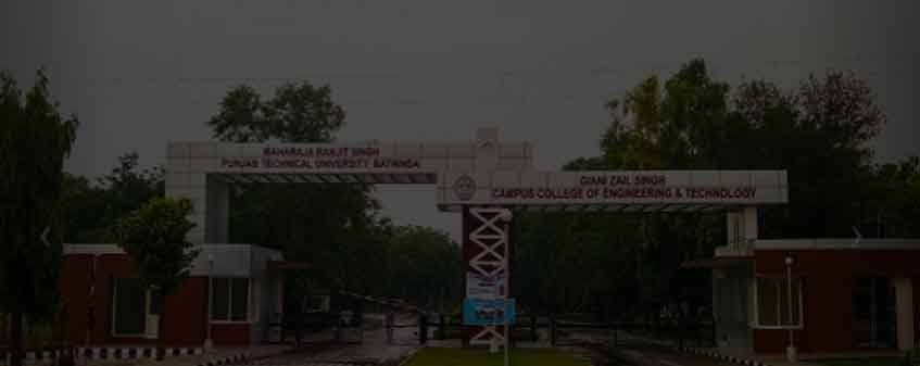 Giani Zail Singh Campus College of Engineering and Technology, Bathinda Admission 2025