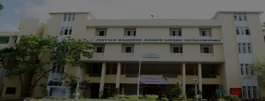 Justice Basheer Ahmed Sayeed College for Women, Chennai Admission 2025