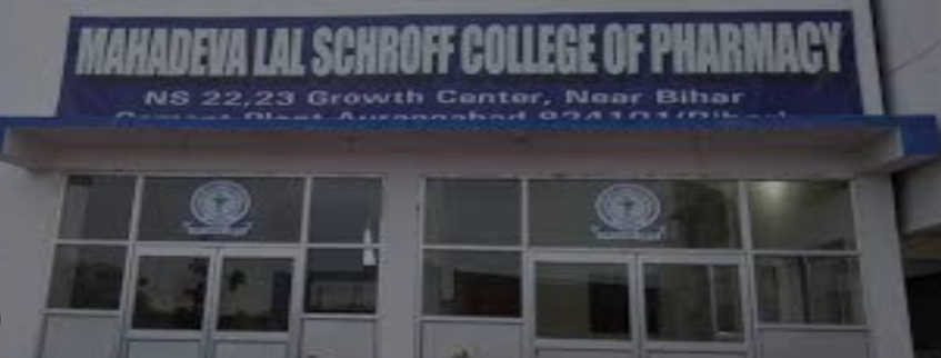 Mahadeva Lal Schroff College of Pharmacy, Aurangabad Admission 2024